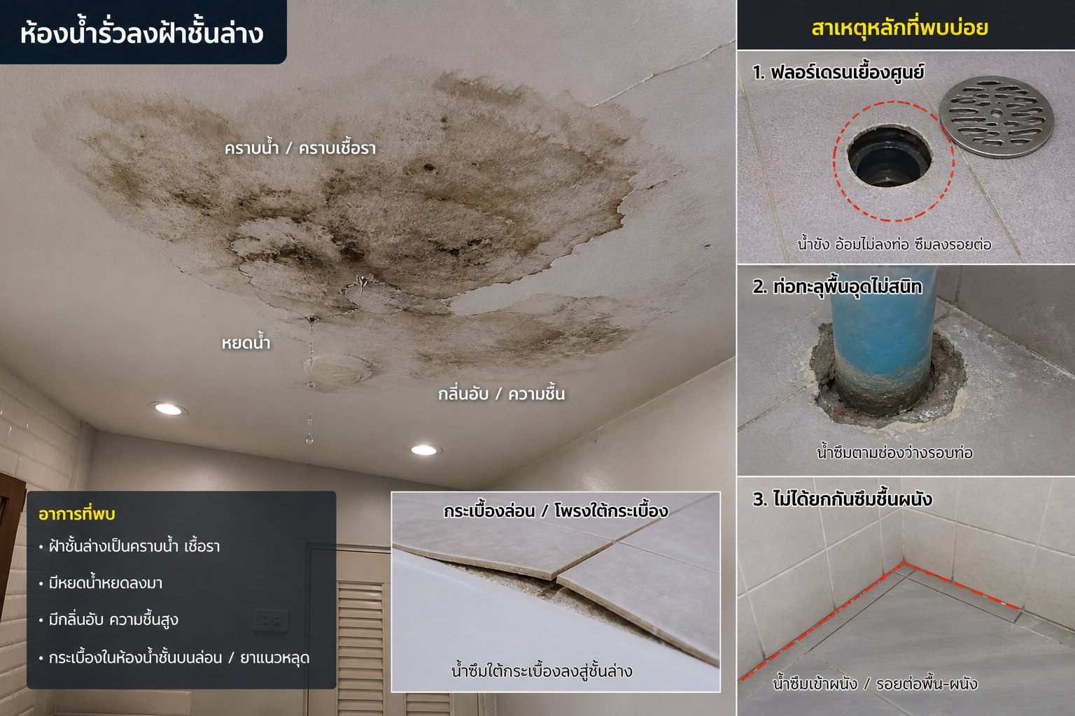 งานกันซึมห้องน้ำ
